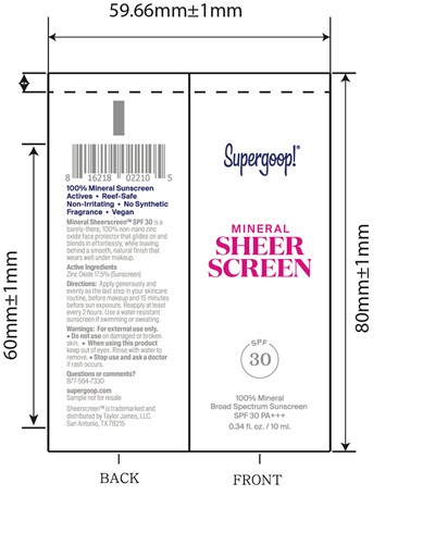 Mineral Sheerscreen Spf 30 (Sample   Mineral Sheerscreen Spf 30 10ml Tube)